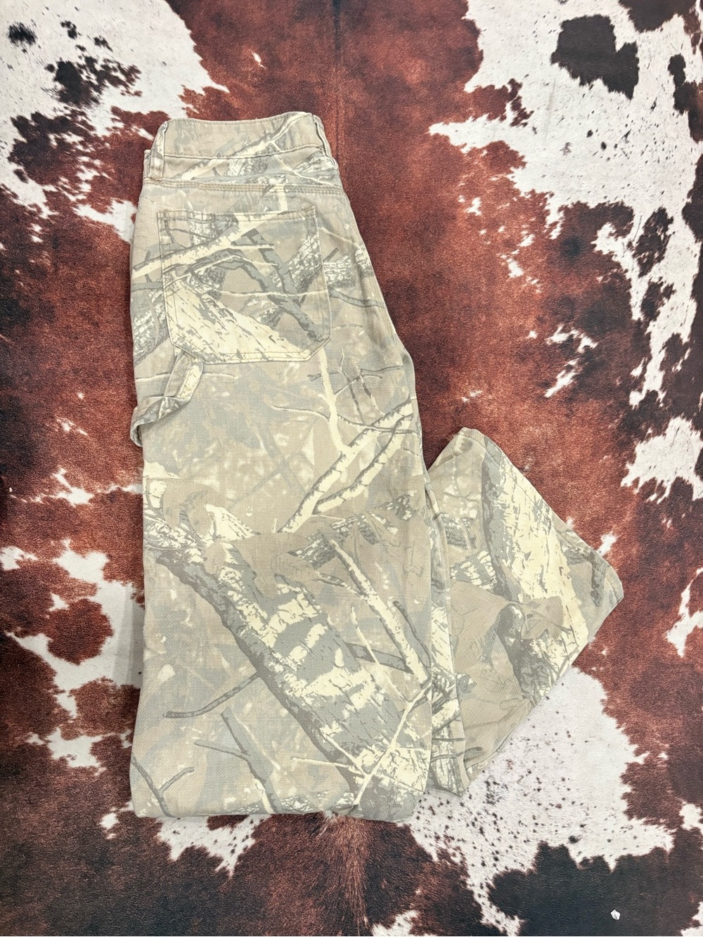 Women’s Camo Utility Pants - Beige/Gray